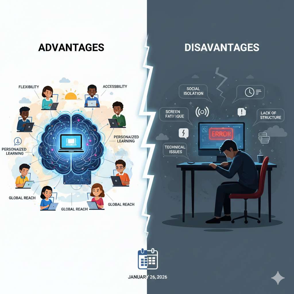 digital education advantages and disadvantages